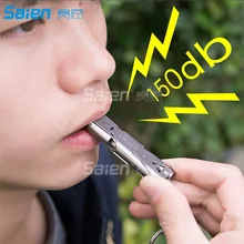 Нержавеющая сталь двойной трубы свисток Высокая децибел Открытый Спасательные аварийного свисток