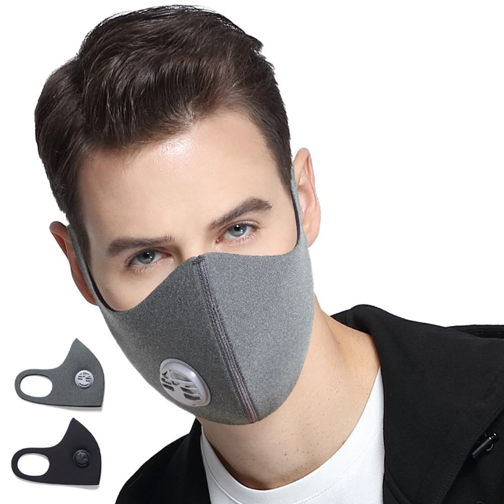 

Dustproof Anti PM2.5 Mask Activated Carbon Dust Mask with Filter Filtration Cotton and Valves for Exhaust Gas Pollen Allergy Run