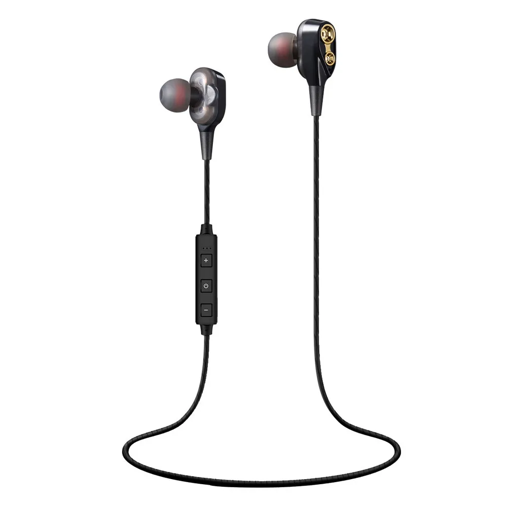 

OMESHIN High Fidelity Bass Headset Dual Power Drive Headset Bluetooth v4.2 + EDR Headset Waterproof Sports Headset