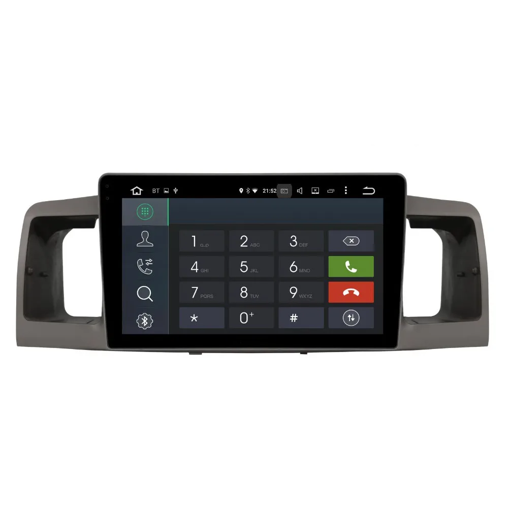 Perfect 9" 4GB RAM 64GB ROM DSP For Toyota Auris Corolla EX/E120 2003-2011 Car Steering Wheel Control GPS Wifi BT Navi Rear Camera 2