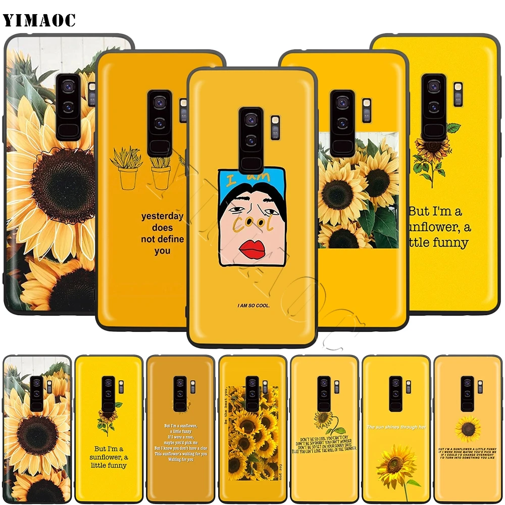 YIMAOC эстетичный Подсолнух Новинка чехол для Samsung Galaxy A7 A8 A9 S10 J6 Plus A10 A20 A30 A40 A50 A60 A70 M10