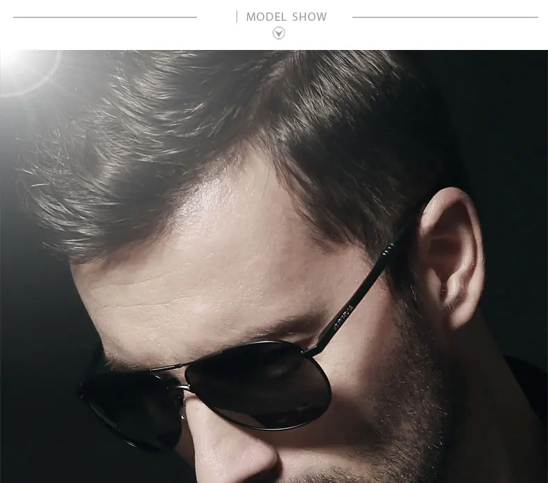 Мужские солнцезащитные очки VEITHDIA, модные брендовые очки с поляризационными стеклами, модель 3320