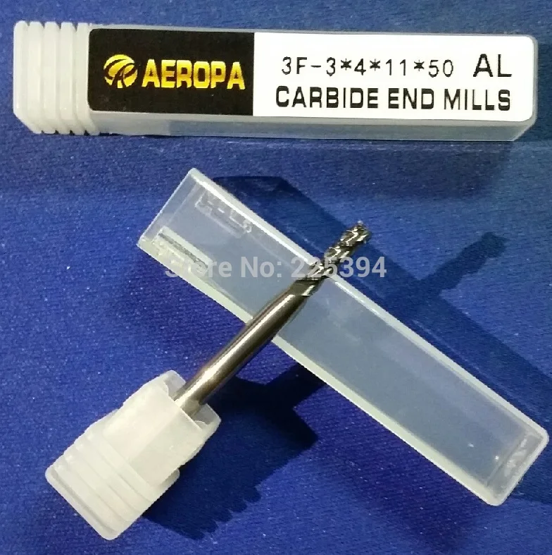

3F-3*4*11*50,carbide end mills,Carbide End Mill for Aluminum ,3 flutes