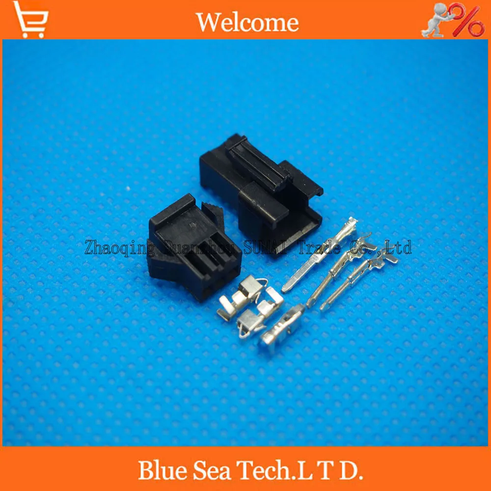 

Free Shipping 100sets=800pcs 3Pin/way Connector 2.54mm SM-3P Kit (male&female Housing+Terminal) for car / boat / ship ect.
