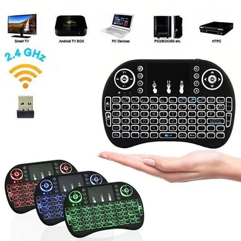 

I8 Mini Wireless Keyboard 2.4GHz 3 Color Touchpad Handheld For Android TV BOX Laptop Backlit