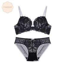 AZE пикантные Кружево собрать Pop Up Нижнее Бельё для девочек женские комплект с бюстгальтером