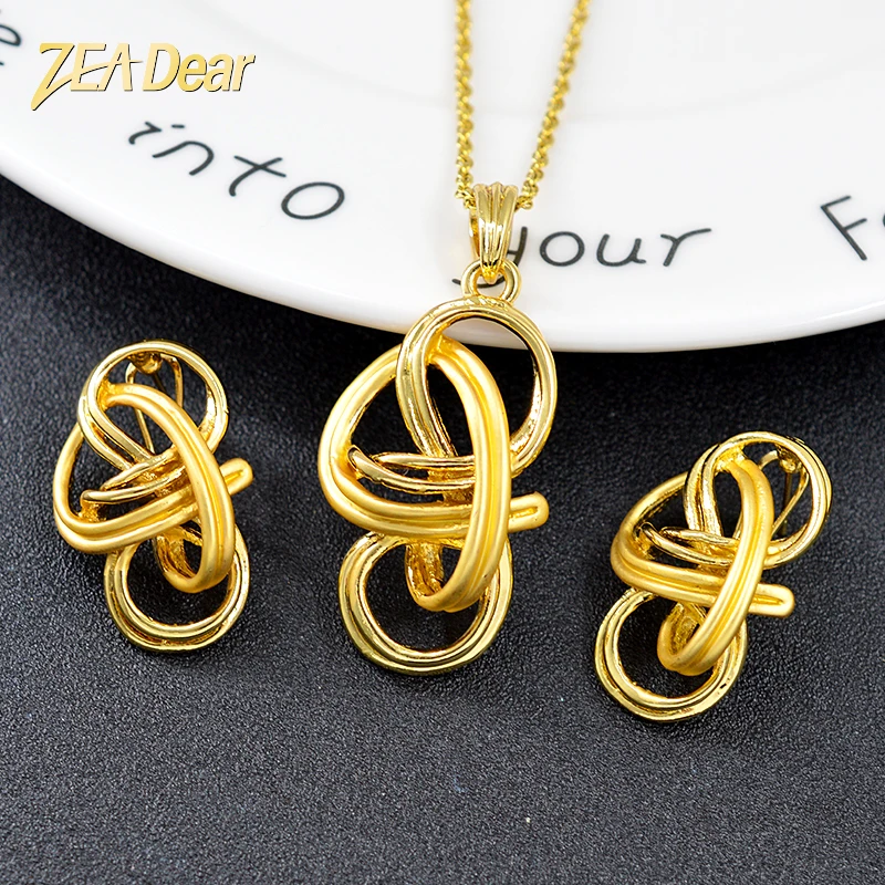 

ZEADear Jewelry Bohemia Jewelry Set For Women Earrings Necklace Pendant Hot Selling Heart Jewelry Findings For Anniversary Gift