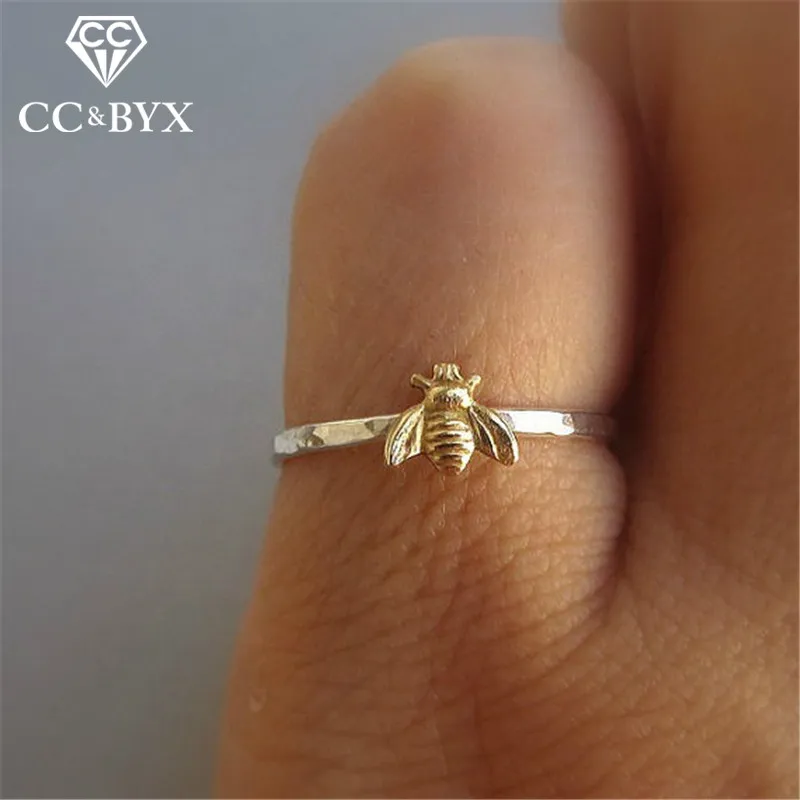 

CC Trendy Jewelry Rings For Women Lovely Little Bee Cute Ring Party Girl's Gift Bague Anillos Mujer Drop Shipping CC2168