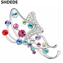 SHDEDE High Quality Crystal from Swarovski Exquisite Brooches For Women Charm Designer Jewelry Accessories -3674