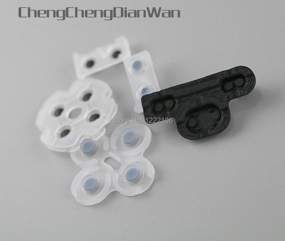 

ChengChengDianWan For Play Station 3 PS3 Controller Silicone conductive Rubber Button Pad Set 5sets/lot