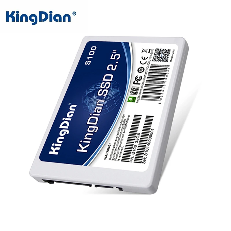 

NEW KingDian 2.5 Inch SATA2 Interface S100 32G Portable External SSD High-speed Solid State Hard Drive for Desktop Computer