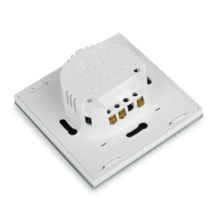Vovoway EU Glass panel touch switch, light switch, wireless control,2 Gang AC110V 220V