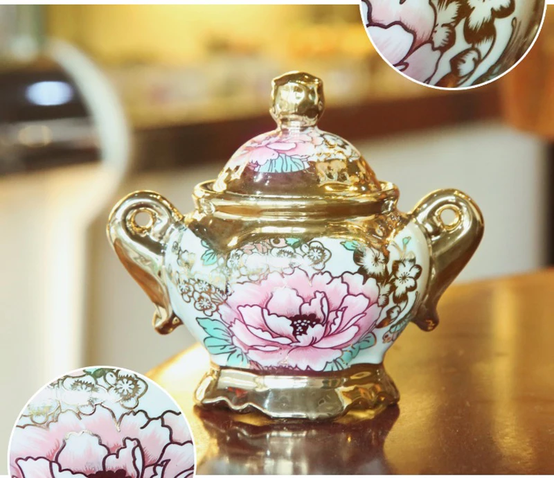 café conjunto completo de osso europeu china conjunto de chá da tarde
