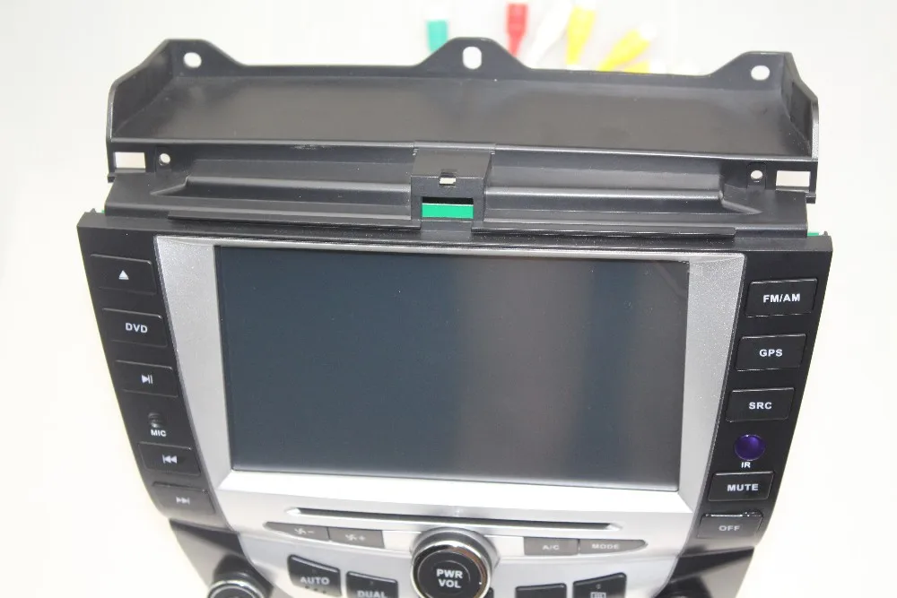 Discount HD 8" Car DVD Stereo GPS Navigation For ACCORD 7 2003 2004 2005 2006 2007 Single Zone Climate Control Radio Mirror Link 3