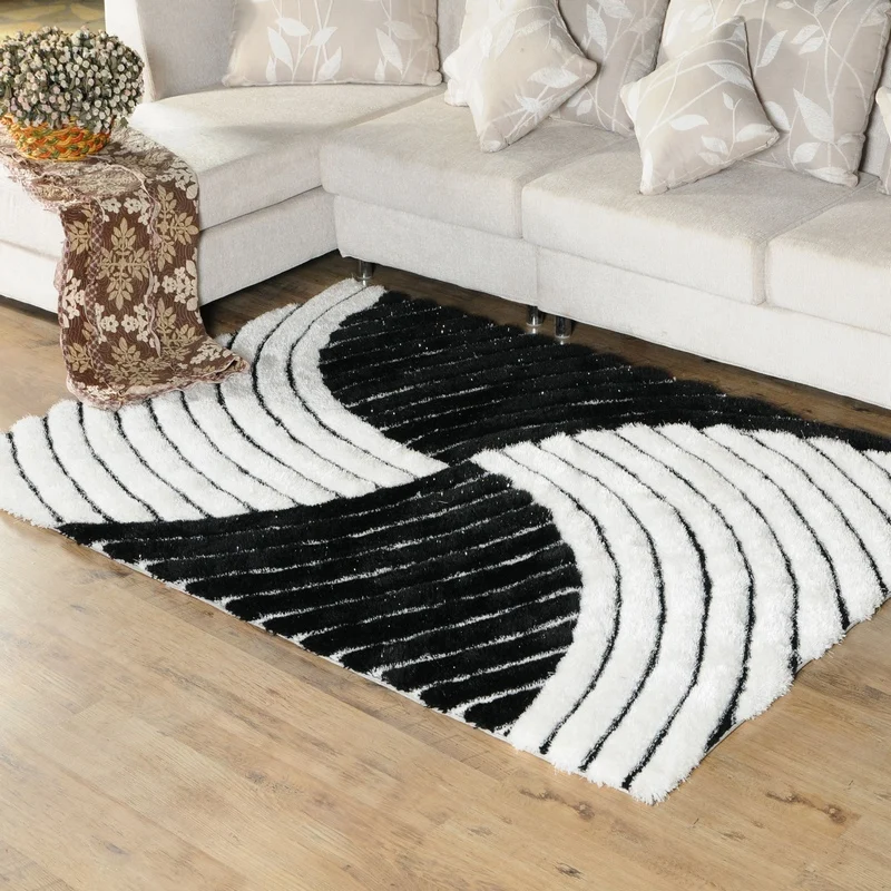 Customize Modern living room 3D silk rugs and carpets home decor