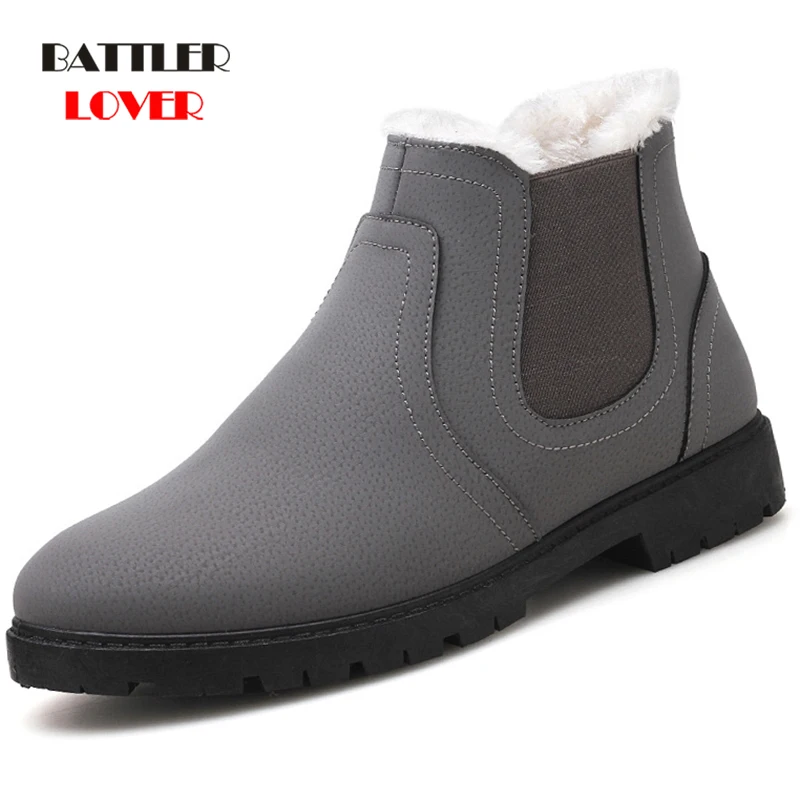 Casual Shoes Chelsea Men Boots Classic Fashion Ankle Boot Man work safety Winter Dress Shoes Cow Suede Business Homme Motorcycle