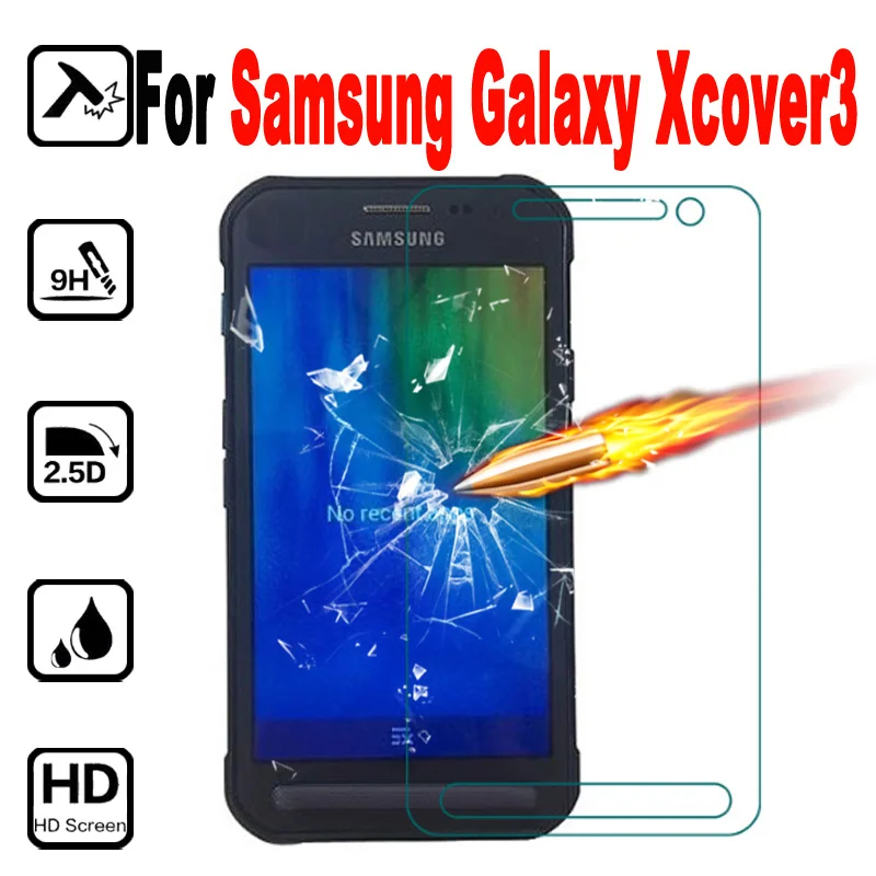 

For Samsung Galaxy Xcover 3 Tempered Glass Screen Protector Tremp On X Cover3 G388 G388F Sm-G388F Protective Glas Film case 9H