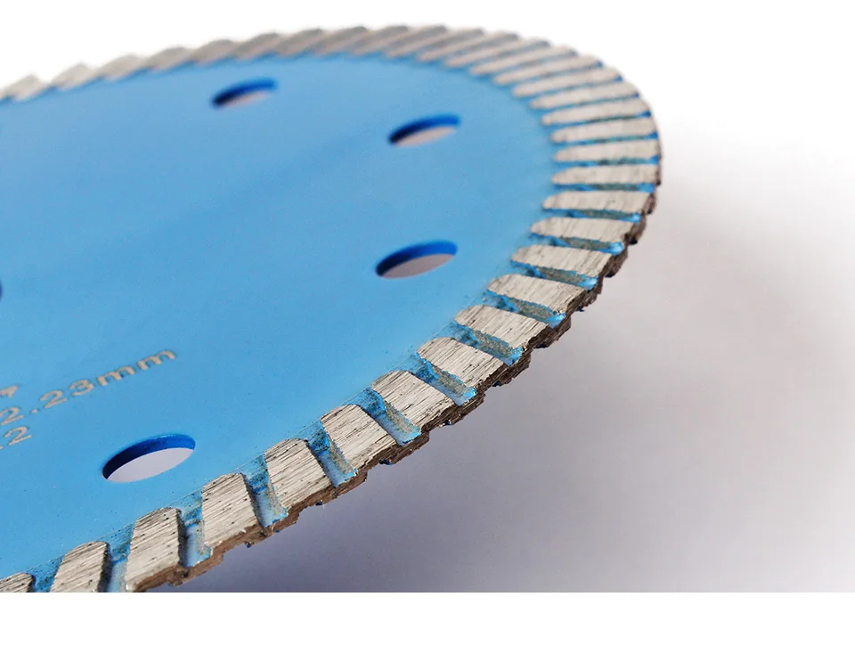 Z-LEAP 5-дюймовый Diamond пильное полотно 125 мм Turbo зубов отрезной диск с отверстия для охлаждения для Гранит Мрамор песчаник бетона