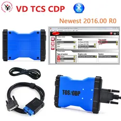 DHL best продажи голубой CDP 2016,00/2015. r3 VD TCS CDP Pro Plus + Bluetooth + светодиодный свет VCI PRO COM 3 in1 автомобилей + грузовиков 3 in1