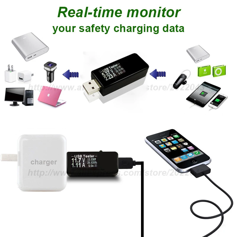 9 в 1 QC2.0 3 0 MTK PE 6 ~ 32 цифровой USB Тестер Вольтметр постоянного тока измеритель