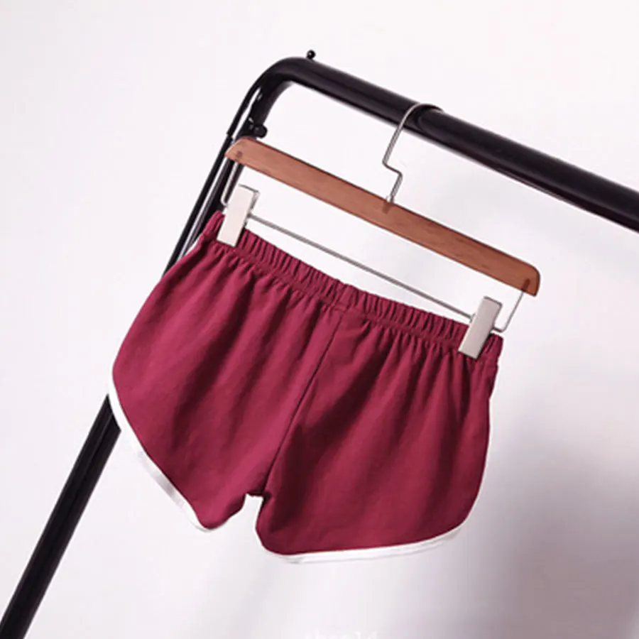 Striped Patchwork Elastic Waist Loose Cotton Shorts Women Casual Comfortable Shorts Sport Run Female Wild Shorts Multi-color New