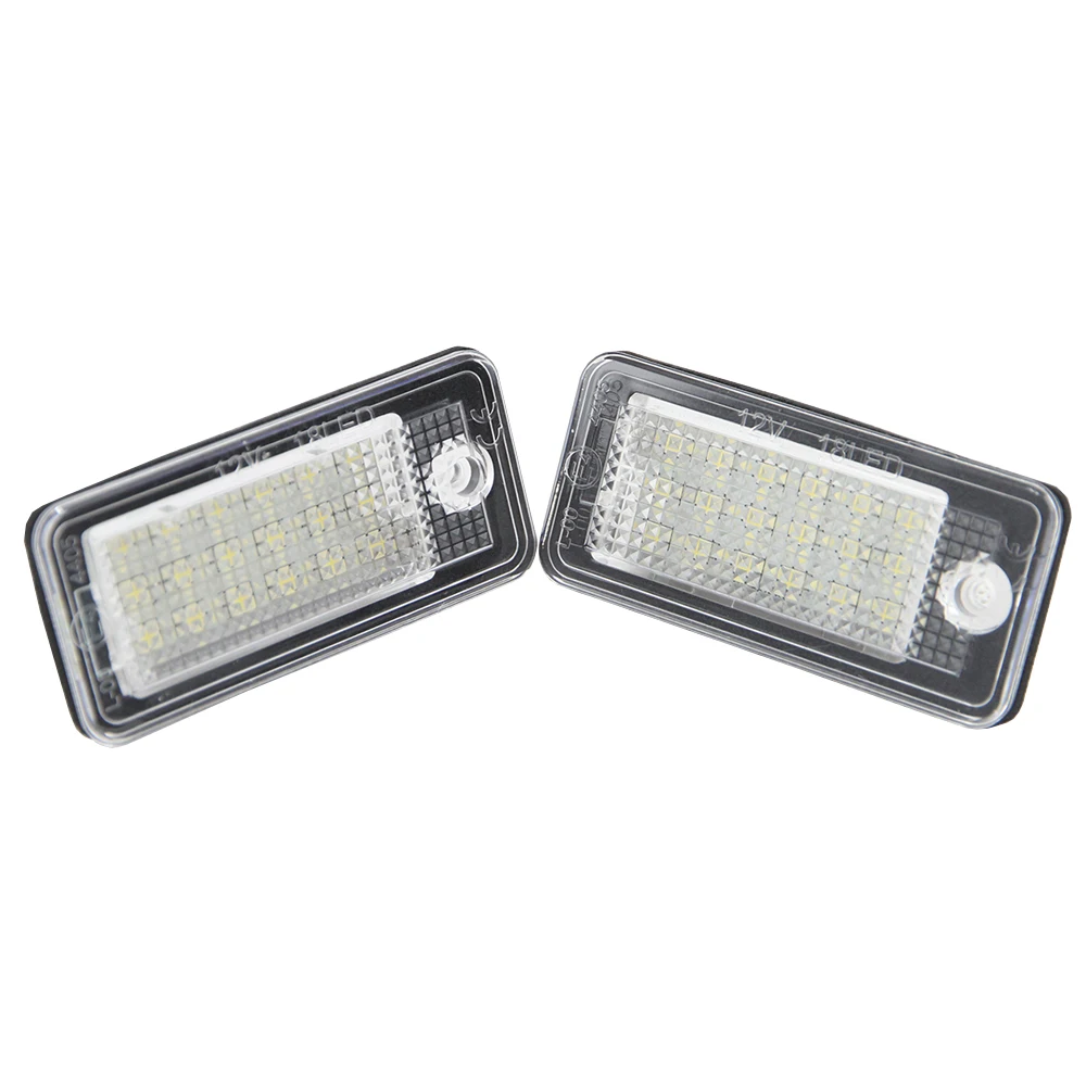 18SMD супер яркий светодиодный номерных знаков пригодный для Audi A4/S4 B7(8E. 8 H) 05-08 Нет ошибки O.B.C canbus Лицензия рама лампы