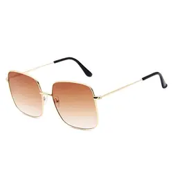Высококачественные металлические Квадратные Солнцезащитные очки для женщин классические винтажные красочные очки «Океан» модные