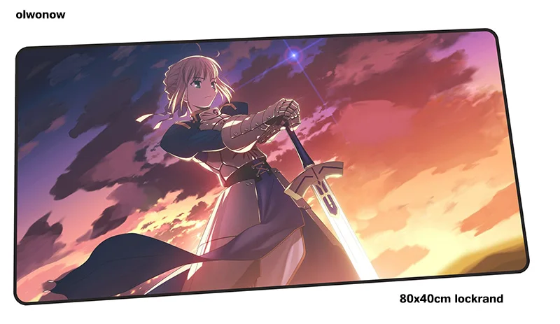 Fate коврик для мыши 800x400x3 мм милый игровой коврик для мыши геймерский коврик массовый игровой с узором компьютерный стол padmouse клавиатура большие игровые коврики - Цвет: Size 800x400x3mm