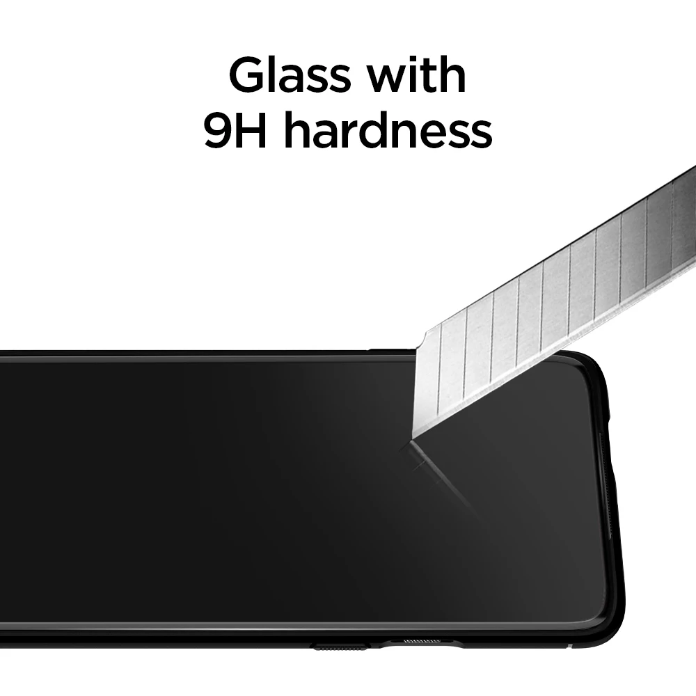 Продажа SPIGEN OnePlus 7 Pro Закаленное стекло экран протектор GLAS. tR K09GL26502 изогнутая 9H твердость полное покрытие Черная защитная пленка