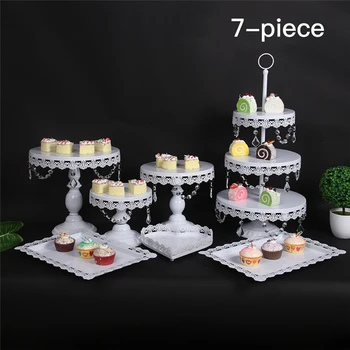 

7 pieces cupcake stand barware decorating cooking cake tools bakeware set party dinnerware