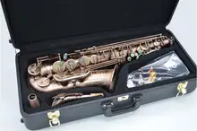 Retro Instruments Alto Saxophone WES-2018 E Flat Sax Unique Antique Copper Brass Saxophone Eb Tune Saxofone
