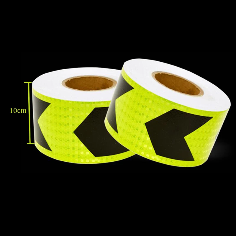 10cm X 10m Reflective Safety Stickers Night Driving Waterproof Wide Reflective Stickers Warning Tape car Accessories