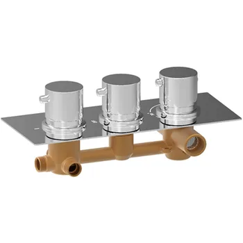 

Homedec Concealed 3 Way Thermostatic Mixing Valve Wall Mounted