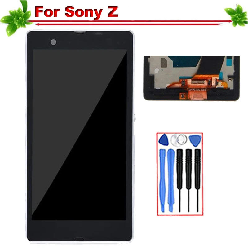 

5" replacement for SONY Z L36h L36i C6606 C6603 C6602 C6601 LCD Display Touch Screen Digitizer Assembly for Sony Z Lcd Display