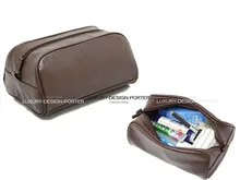 Leather Travel Travel toiletry bag Cosmetic bag Shaving Case Organzier Shoe Bag Free shipping