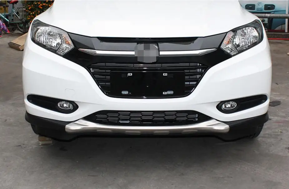 Для Honda VEZEL HR-V HRV. бампер Защита бампера пластина высокого качества из нержавеющей стали передняя+ задняя авто аксессуары