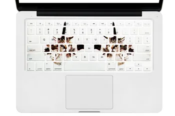 

Cats Twins Design Silicone Laptop Keyboard Skin Protector Cover Protective Film Guard F Apple Macbook Pro Air Retina 13" 15" 17"