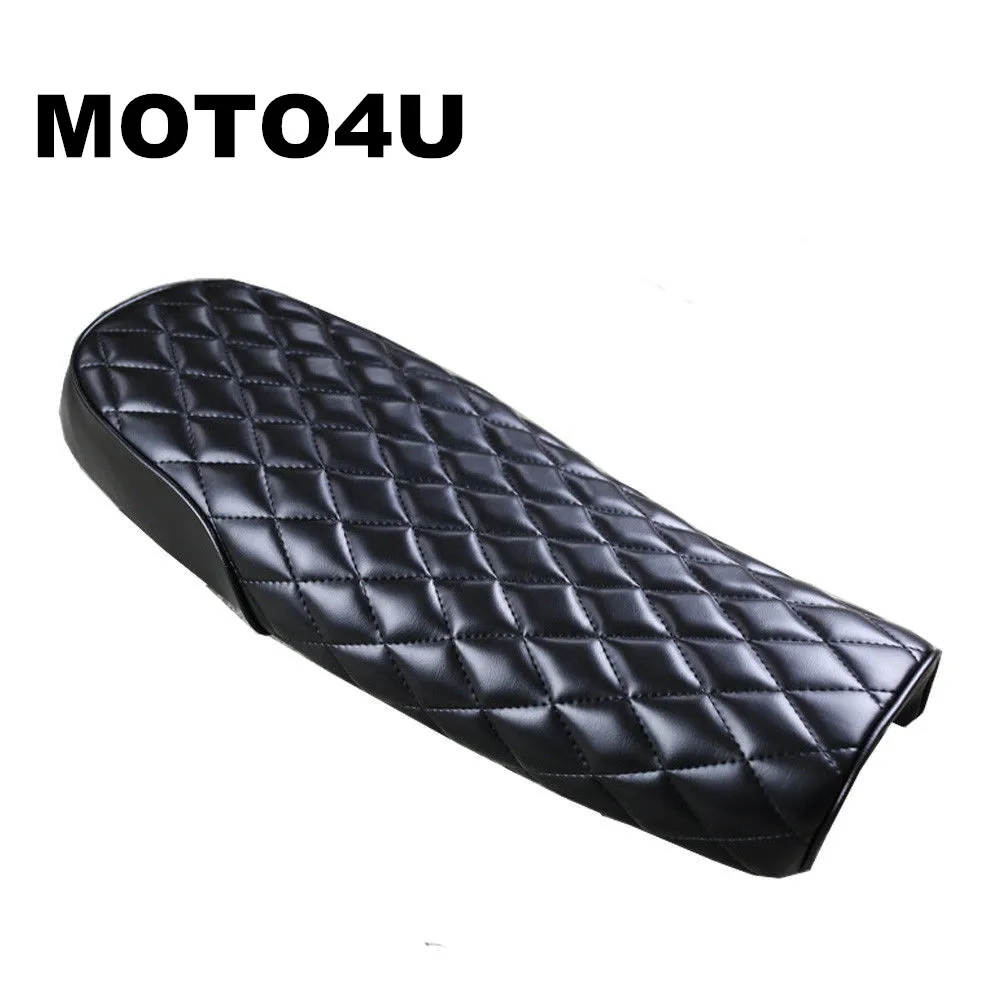 

MOTO4U Cafe Racer Seat 64cm Brat Diamond Flat Saddle Long Seats For Honda For Yamaha For Suzuki