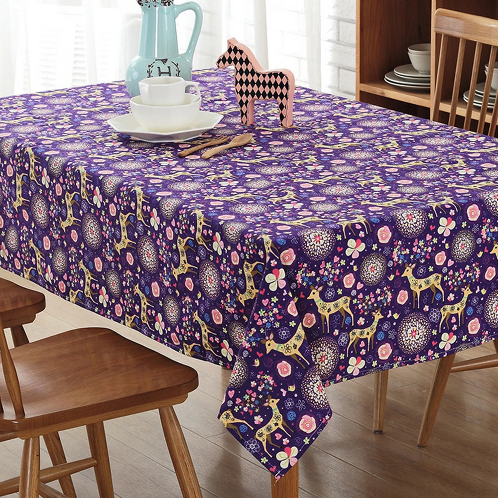 New linen tablecloth color elk tablecloth party living room meal cloth