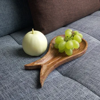 

Swallowtail Bamboo Serving Trays Snacks/Nuts Storage Trays Creative Natural Wood Fruits Plate Tea/Coffee Trays Table Decor