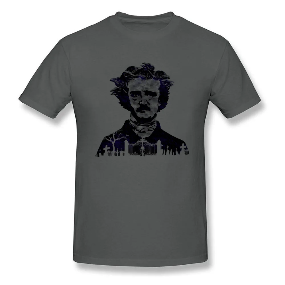  Men Top T-shirts The Raven Funny Tops Shirt 100% Cotton Round Collar Short Sleeve Leisure Tops & Tees Summer Top Quality The Raven carbon