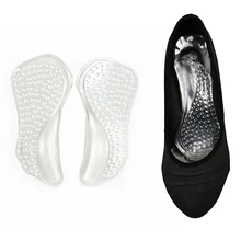 1 Pair Silicone Insoles For Women Shoes Orthotic Arch Support Gel Pads Non-slip Pain Relief Flat Feet Shoes Insoles Zh361