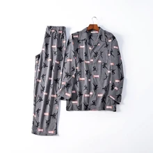 Для мужчин пижамы весна и осень с длинным рукавом Хлопок сна Lounge пижамный комплект брюки