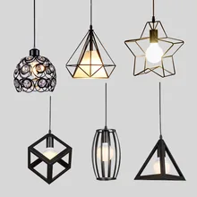 Modern Pendant Lights Minimalist Restaurant Lamps North American Industrial Pendant Lamp Dining room Decoration Lghting E27