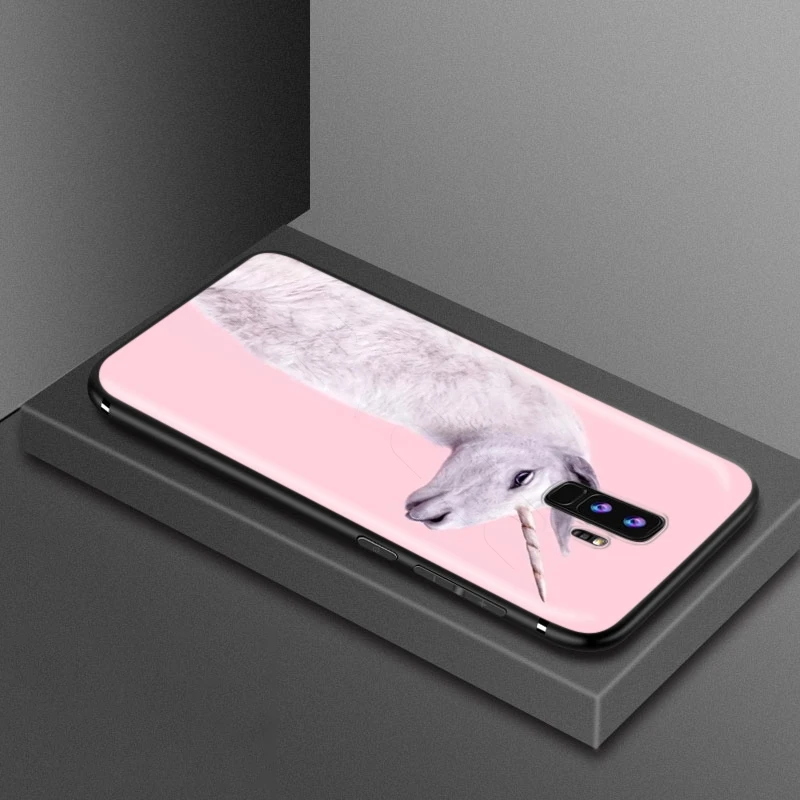 Чехол с ламой альпаками для Samsung Galaxy S20 S10 S9 S8 S7 S6 Plus Note 9 8 M30 M20 M10 Edge Lite Ultra|Бамперы| |