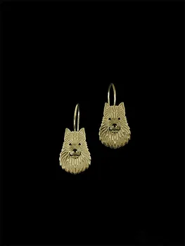 

2016Trendy Australian Terrier drop earrings gold silver plated wholesale earrings women fashion jewelry from india bridal earing