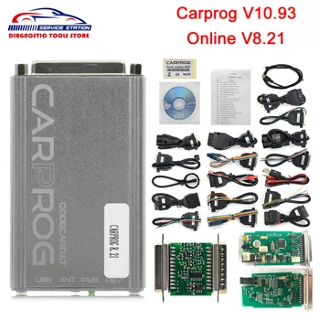 

New CARPROG V10.93 V8.21 With All 21 Items Adapters Car Prog ECU Chip Tunning Car Repair Tool Carprog 10.93 8.21