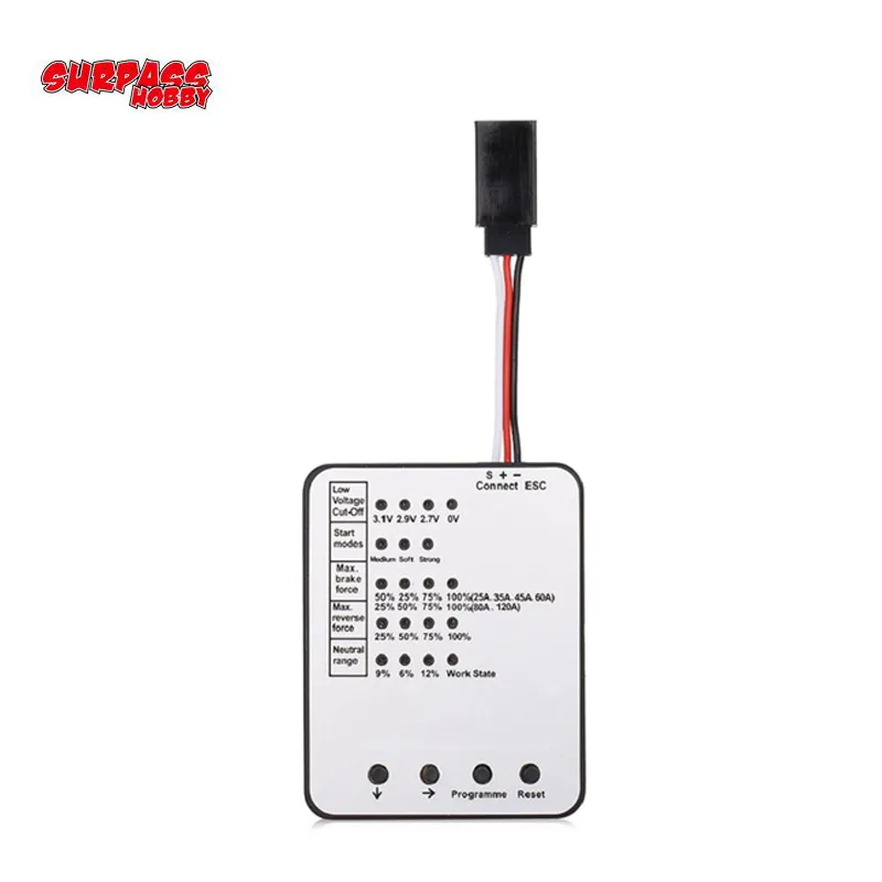 goolrc 60a esc programming without card