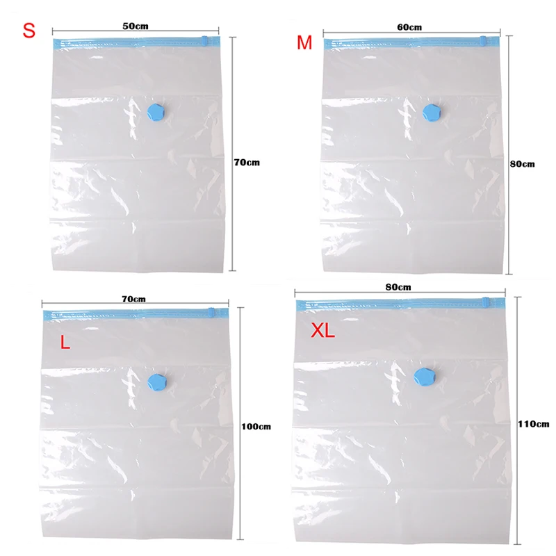 1 шт. вакуумная сумка для хранения пространства многоразовый сжатый органайзер для одежды одеяло воздушный насос уплотнительная сумка для организации шкафа