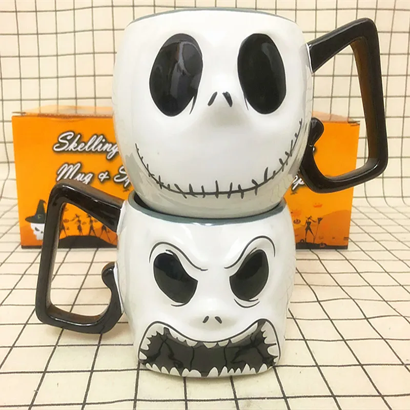 

Double Jack coffee mugs cool cups and mugs The Nightmare Before Christmas large capacity mark creative drinkware